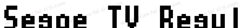 Segoe TV Regular字体转换